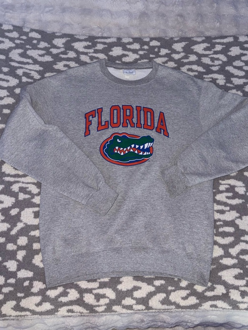 Champion Grey Florida Gators Crewneck Sweatshirt size L